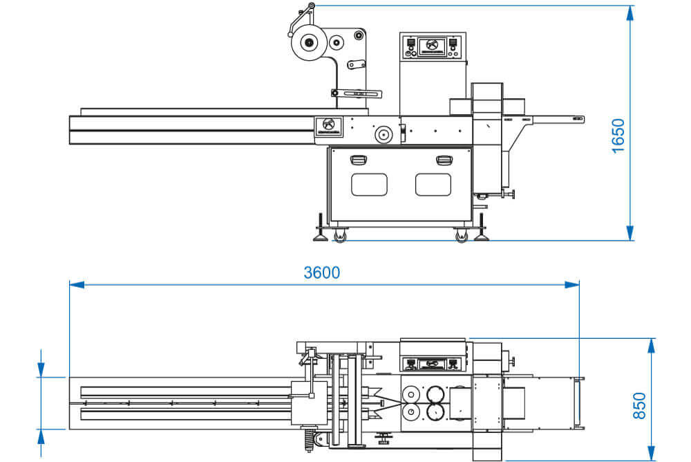 EHP 250 Flow Pack Presto - Areté Group Packaging Machinery and Conveyor Solutions
