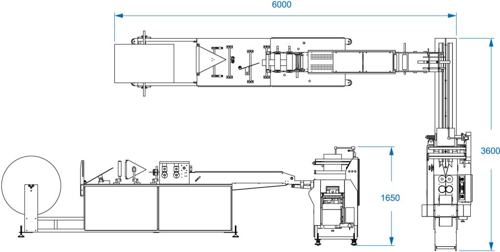 EHT 120RWT Rolled Wet Wipe Linea - Areté Group Packaging Machinery and Conveyor Solutions