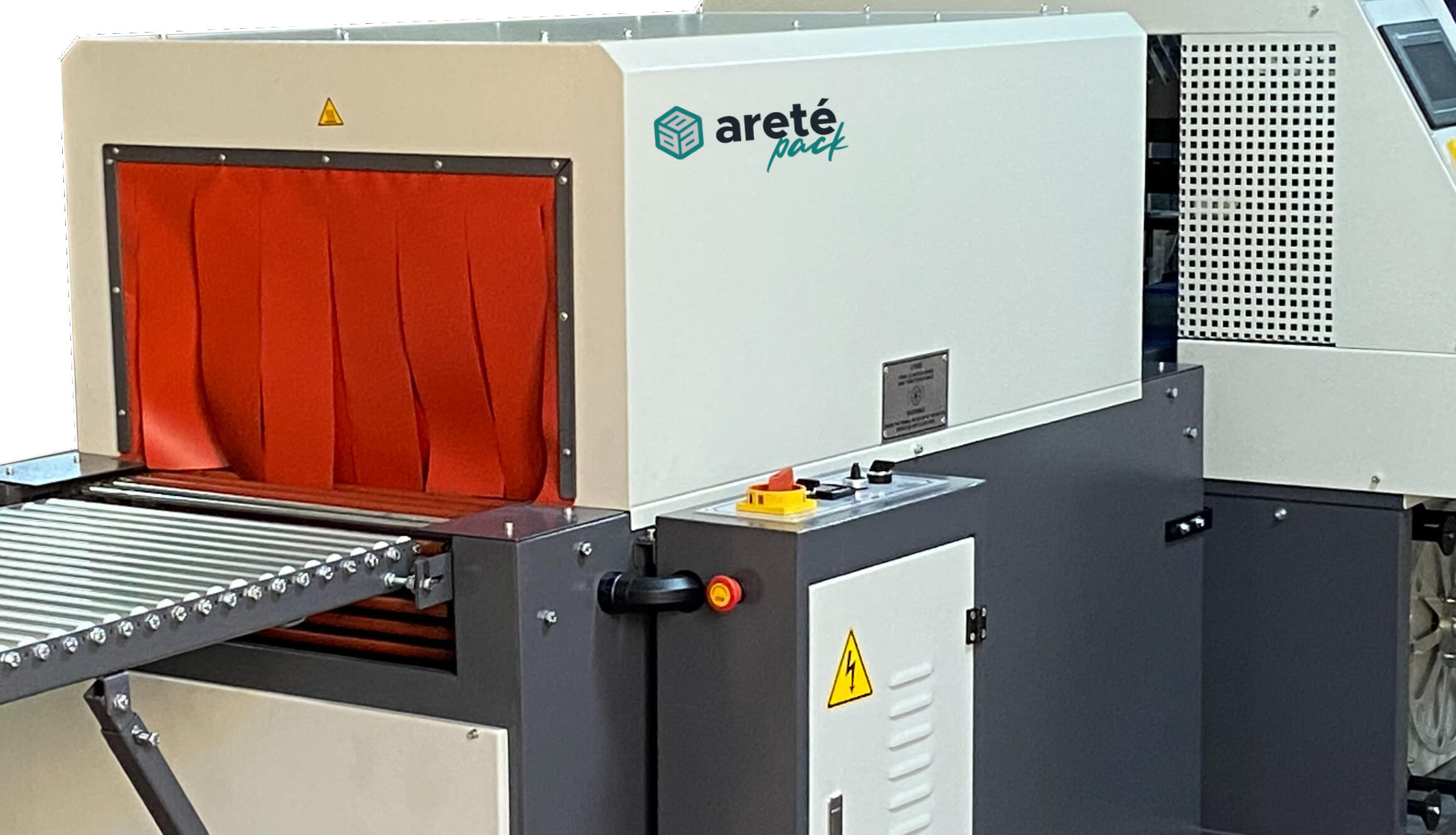 SLR Continous Motion Side Sealing & Shrink Tunnel - Areté Group Packaging Machinery and Conveyor Solutions