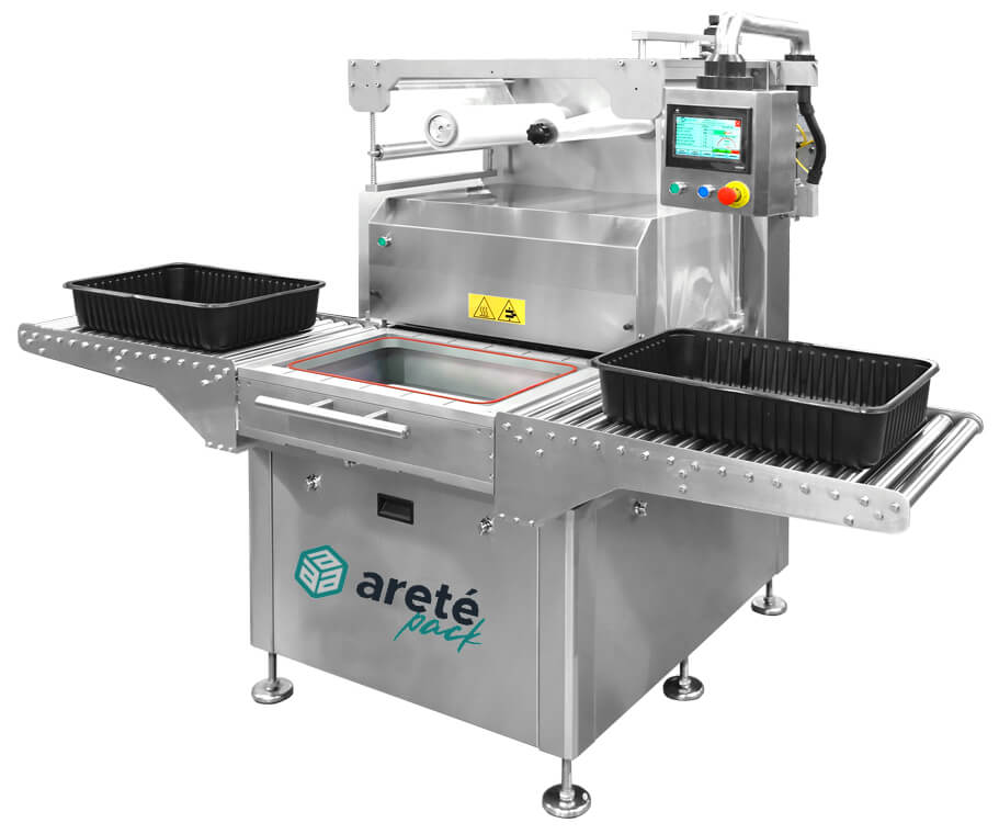 STS 25XL Semi-Automatic MAP Bulk Tray Sealer - Areté Group Packaging Machinery and Conveyor Solutions