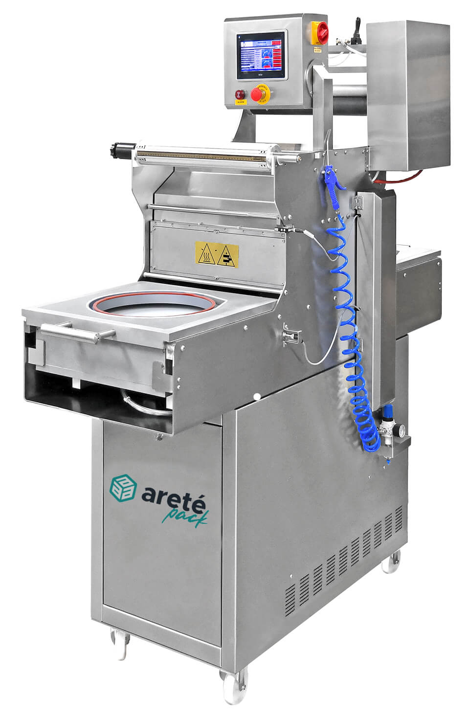 STS 25DS Double Station Semi-Automatic MAP Tray Sealer - Areté Group Packaging Machinery and Conveyor Solutions